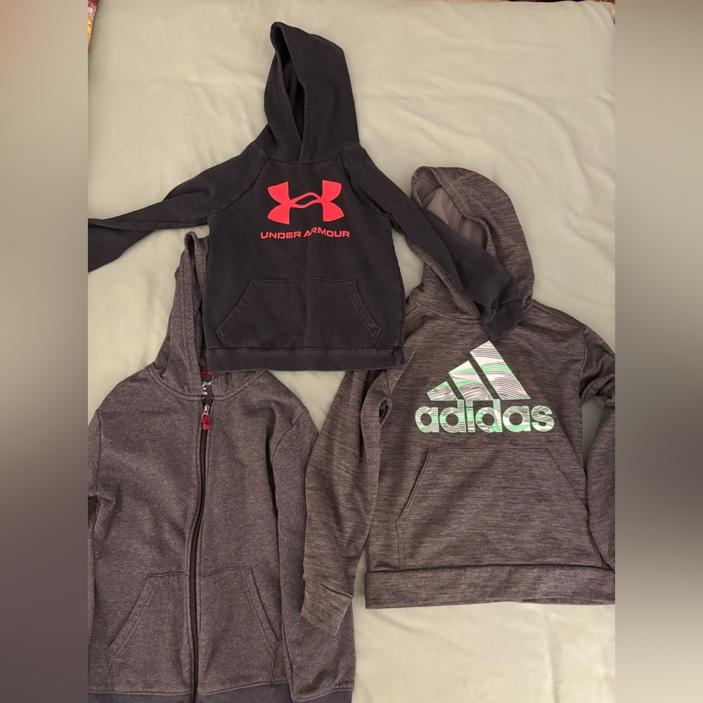 Under Armour Black and Red Kids Hoodie
